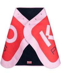 KENZO - Cape-Schal Mit Logo-Print - Lyst