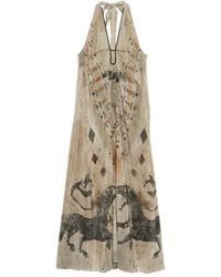 YANGKEHAN - Abstract-Print Maxi Dress - Lyst