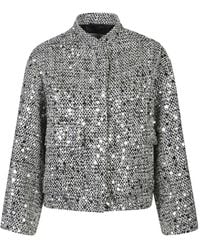 ERMANNO FIRENZE - Sequin-Embellished Tweed Jacket - Lyst