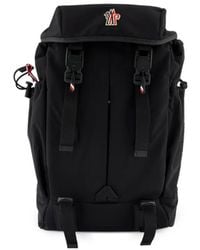 Moncler - Leather-Trimmed Buckle-Fastening Backpack - Lyst