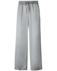 Peserico - Drawstring-Waist Wide-Leg Trousers - Lyst