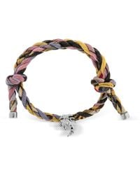 Palm Angels - Geflochtenes Armband mit Logo-Anhänger - Lyst