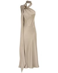 Max Mara - One-Shoulder Draped Maxi Dress - Lyst