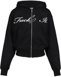 Markgong - Cropped Zip-Up Hoodie - Lyst