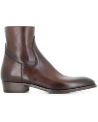 Alberto Fasciani - Bottines En Cuir À Fermeture Zippée - Lyst
