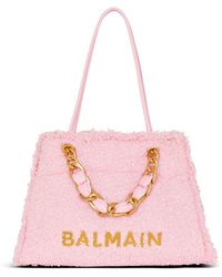 Balmain - 1945 Soft Tweed Tote Bag - Lyst
