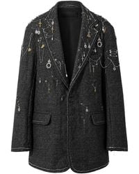 R13 - Blazer Frangé À Détail D'Épingle - Lyst