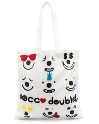 10 Corso Como - Sac Cabas À Imprimé Smile - Lyst