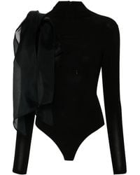 Atu Body Couture - Draped-Detail Bodysuit - Lyst