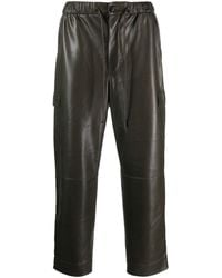 Nanushka - Jain Cropped Leather Trousers - Lyst