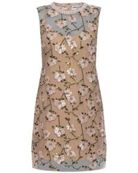 Self-Portrait - Floral Sequin-Embellished Mini Dress - Lyst
