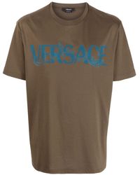 Versace - Barocco Silhouette Logo-print T-shirt - Lyst