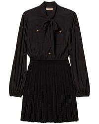 Twinset - Short Dress With Knitted Skirt - Lyst