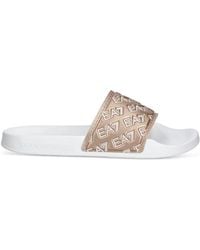 EA7 - Logo-Embossed Slides - Lyst