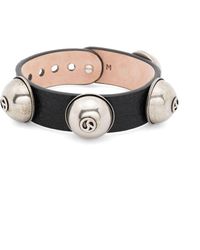 Acne Studios - Stud-embellished Leather Bracelet - Lyst