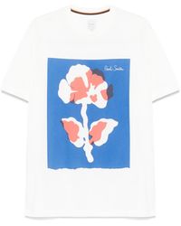 Paul Smith - Floral-Print T-Shirt - Lyst