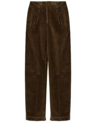 Etro - Corduroy Pleated Trousers - Lyst