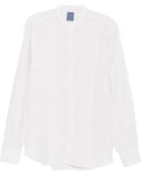Barba Napoli - Chemise Sans Col À Rayures - Lyst