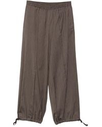 Alysi - Pinstripe-Print Drawstring-Hem Trousers - Lyst