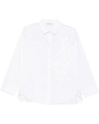 Whyci - Floral-Embroidered Shirt - Lyst