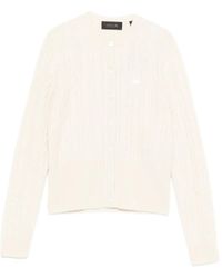 Lacoste - Kabelgebreid Vest - Lyst