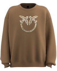 Pinko - Sudadera con aplique de cuentas - Lyst