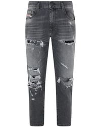 DIESEL - Distressed Slim-Fit Jeans - Lyst