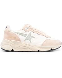 Golden Goose - Running Sole 82355 Suede And Leather Mid-top Trainers - Lyst