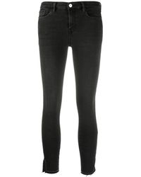 AllSaints Jeans crop Grace con borchie - Nero