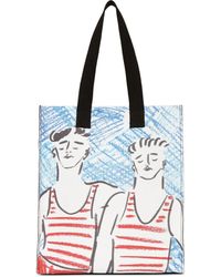 MSGM - Handtasche Mit Grafischem Print - Lyst