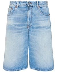 MM6 by Maison Margiela - Bermuda En Jean - Lyst