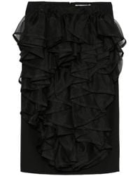 Viktor & Rolf - Ruffled Volant Midi Skirt - Lyst
