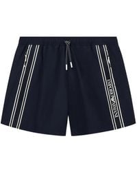 Emporio Armani - Short De Bain À Rayures Latérales - Lyst