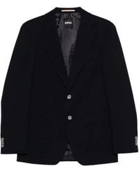BOSS - Virgin Wool Jacket - Lyst