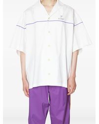 Kolor - Short-Sleeve Embroidered Shirt - Lyst