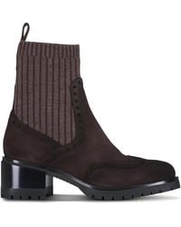 Santoni - Ferret Round-Toe Boots - Lyst