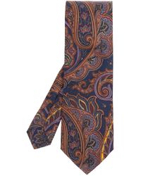Etro - Corbata De Seda Con Estampado De Cachemira - Lyst