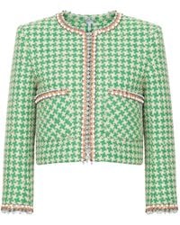 Valentino Garavani - Houndstooth-Pattern Cotton Jacket - Lyst