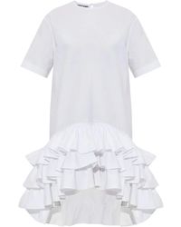 Moschino - Asymmetric Ruffled Dress - Lyst