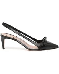 Red(V) - Slingback Leather Pumps - Lyst