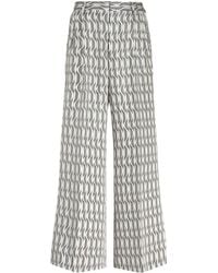 Etro - Jacquard Tailored Trousers - Lyst