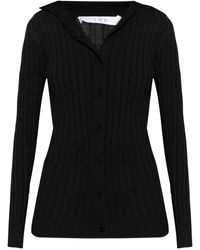 IRO - Ribbed Buttoned Cardigan - Lyst