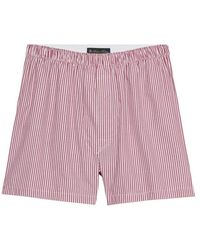 Brooks Brothers - Striped Cotton Boxers - Lyst