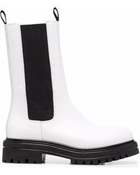 SCAROSSO - Naomi Leather Boots - Lyst