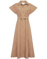 Cara Cara - Robe Sawyer À Taille Ceinturée - Lyst