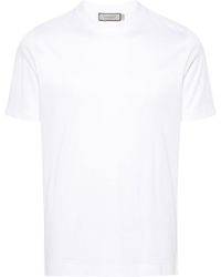 Canali - T-shirt en coton à manches courtes - Lyst
