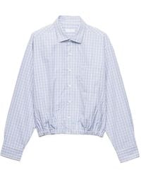 Prada - Camicia A Quadri - Lyst