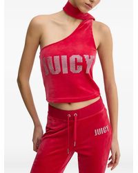 Juicy Couture - Asymmetrische Verfraaide Top - Lyst