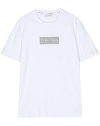 Calvin Klein - T-shirt Met Logodetail - Lyst
