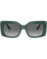 Vogue Eyewear - Rectangle-Frame Logo-Print Sunglasses - Lyst
